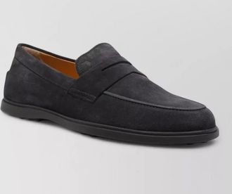 Tod's suede leather loafers