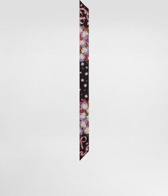 Dolce & Gabbana Small Floral-print Silk Twill Bandeau 6x100 - Woman Multicolor Onesize