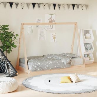 vidaXL Estructura De Cama Para Ni&ntilde;os Madera Maciza De Pino 80x160 Cm Vidaxl