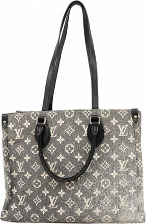 Louis Vuitton Black Gray Tote Bag (Pre-Owned)