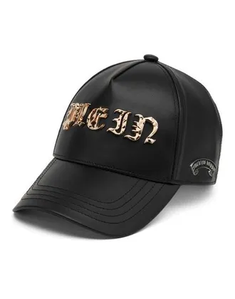 Philipp Plein Baseball Cap Gothic Plein Unisex in Black/blackmatt at Nordstrom, Size 00