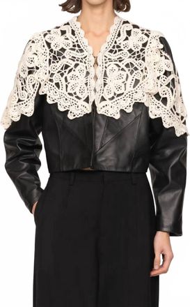 Sea New York Gwen Leather Jacket In Black