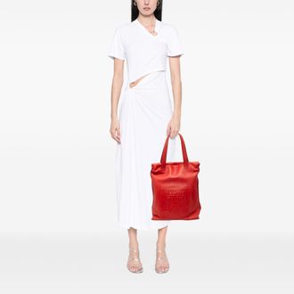 Loewe Tweedehands Leren Anagram Shopper Tote