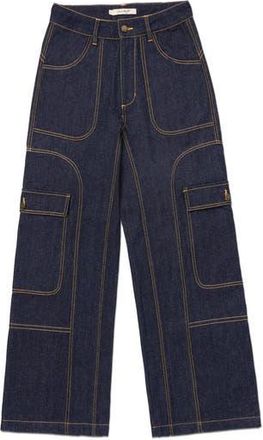Honor The Gift High Waist Carpenter Jeans in Indigo at Nordstrom Rack, Size Medium