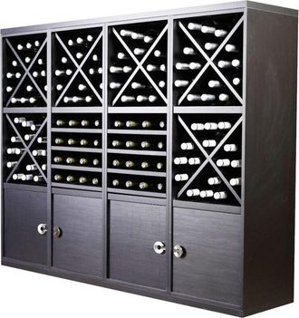 Astigarraga Astigarraga - Combinacion Botellero Merlot 128 Botellas Y Extraibles Y Puertas