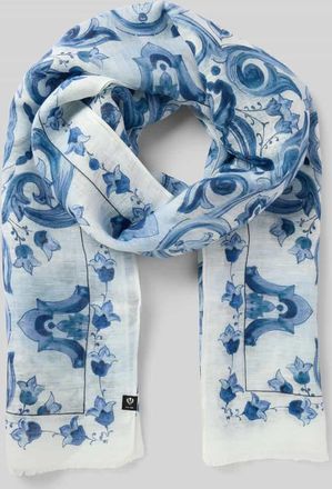 Fraas Schal mit Logo-Detail in Hellblau, Gr&ouml;&szlig;e 1