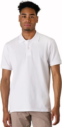 Lapasa Mens 100% Pique Cotton Polo Shirts Short Sleeve Classic Fit Spring/Summer 2024 M19 White XL