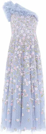 Needle & Thread the Posy Pirouette One Shoulder Gown Size XS