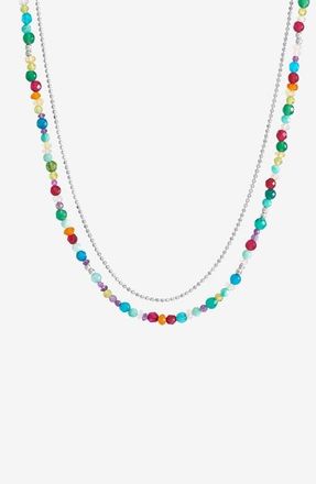 Dower & Hall Tutti Frutti Orissa Necklace in Sterling Silver at Nordstrom, Size 18