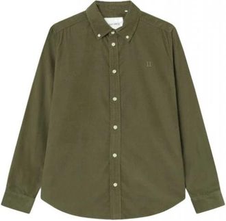Les Deux Kristian Corduroy Shirt - Heren - Casual Overhemden - Groen - XL - Katoen - Overhemden