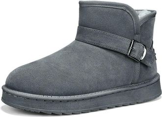 Generic NYSBH Winter Snow Boots Men Women Thick Bottom Plush Fluffy Boots Comfort House Fur Boots Non-Slip Platform Cotton Shoes