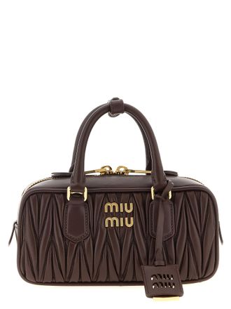 Miu Miu Brown Lamb Leather Womens Handbag
