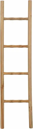 Biscottini International Biscottini Escalera Para Toallas De Ba&ntilde;o - Escalera De Madera Para Colgar Toallas - Toallero Decorativo De Pared