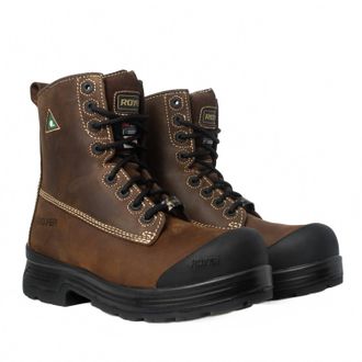 Royer Cosm&eacute;tique Mens Density Thinsulate Waterproof Composite Toe Work Boots In Brown