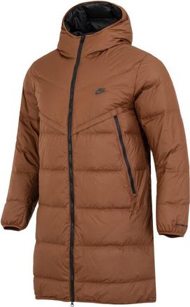 Nike hooded puffer long coat Brown DV1134-259