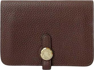 Hermès Brown Togo Leather Wallet (Bi-Fold) (Pre-Owned)