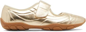 Steve Madden Womens Scooter Flat Gold Sneakers - Size UK 6