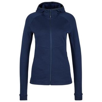 Stoic MerinoFleece240 StorforsSt. Zip Hoody Merinohoodie f&uuml;r Damen | blau
