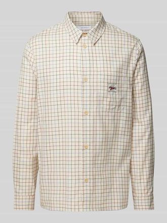 Rotholz Regular Fit Freizeithemd mit Kentkragen in Offwhite, Gr&ouml;&szlig;e XL