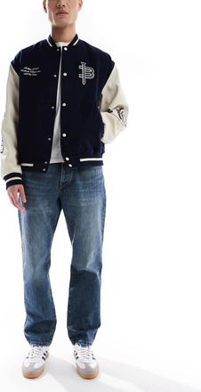 Only & Sons Edge straight jeans in vintage blue wash