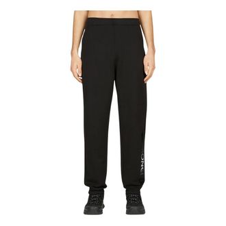 Moncler Sweatpants, male, Black, Size: L Logo Print Track Pants