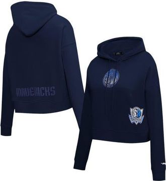 Pro Standard Womens Pro Standard Navy Dallas Mavericks Jewels Cropped Pullover Hoodie at Nordstrom, Size Small