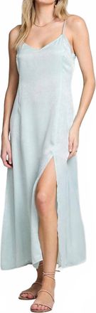 Saltwater Luxe Tank Midi Dress In Ice Blue
