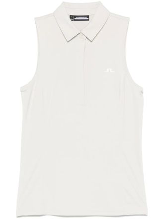 J.Lindeberg Dena polo top - women - Polyester - L - Neutrals