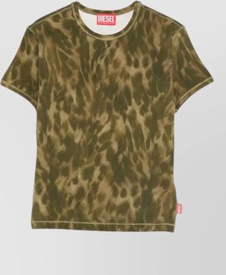 Diesel crew neck short sleeve tie dye top