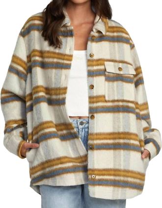 Rvca Birdie Shacket In Wdr0-Latte