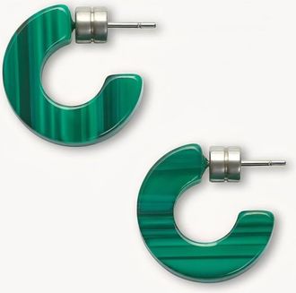 Machete Jewelry Muse Hoops in Malachite at Nordstrom