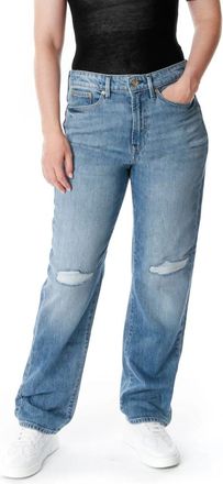 Denham Hoge Taille Straight Jeans - Dames - Regular Fit Jeans - Blauw - W31 L30 - Denim - Jeans