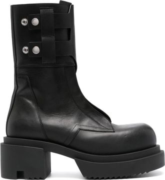 Rick Owens 80mm Field Bogun boots - men - Calf Leather/Rubber/Calf Leather - 41 - Black