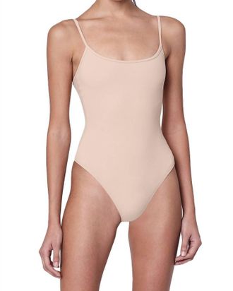 Alix Womens Elizabeth Tank Bodysuit In Nude