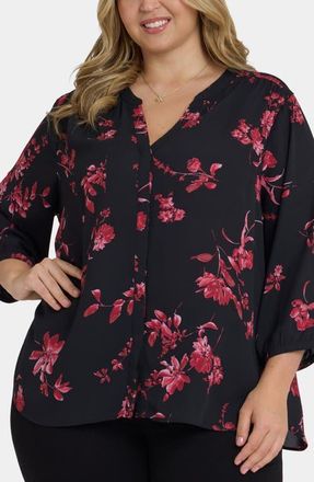 NYDJ Pintuck Top in Vivienne at Nordstrom, Size 0X