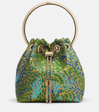 Jimmy Choo London Bon Bon brocade bucket bag