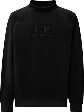 C.P. Company Polo Kraag Sweatshirts voor Heren - Heren - Sweatshirts - Blauw - S - Hoodies & sweatvesten