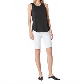 AG - Adriano Goldschmied Nikki Shorts In 1 Year White Mended