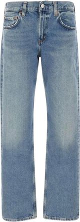 A Gold E Jeans in cotone con cinque tasche - Blu