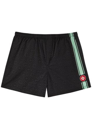 Casablanca Casablanca Logo-monogrammed Jacquard Shell Swim Shorts - Black - XL
