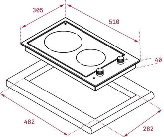 Teka Efx 30.1 2h - Encimera Modular 40214405