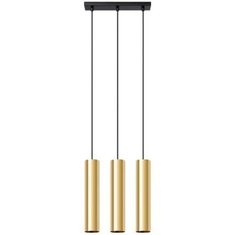 Wonderlamp L&aacute;mpara Colgante Vaza Dorado Pulido, 3 Luces