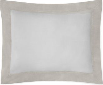 SFERRA Carlotta Sateen Pillow Sham in Grey at Nordstrom, Size Standard