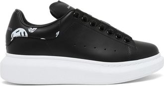 Alexander McQueen Oversized Sole Sneakers - Dames - Sneakers - Zwart - 38 EU - Leer - Schoenen