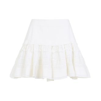 Alaia Mini Skirts White