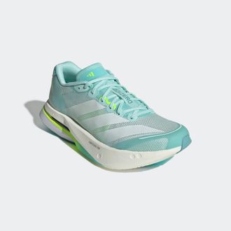 adidas Laufschuh ADIDAS PERFORMANCE ADIZERO BOSTON 13, Damen, Gr. 38,5, semi flash aqua, zero metallic, lucid lemon, Textil, Schuhe Laufschuh