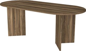 Vente-Unique Mesa de comedor 8 personas - Natural oscuro - TOPANIA