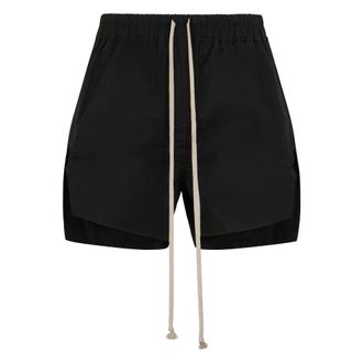 Rick Owens Casual Shorts, male, Black, Size: M Drawstring Shorts