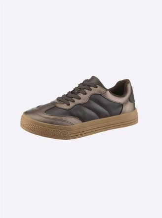 Heine Sneaker HEINE, Damen, Gr. 36, braun (braun, bronzefarben), Synthetik, Schuhe Sneaker