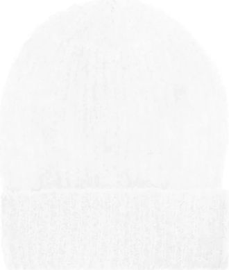 Americandreams Mila Mohair Beanie - Dames - Hoeden - Wit - ONE Size - Wol - Accessoires